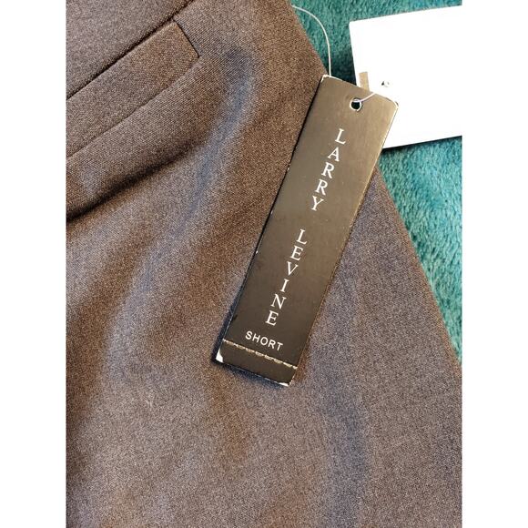 Larry Levine Dress Pants Size 12 Short Womens Gray Work Career Wide Leg NWT - Picture 4 of 16